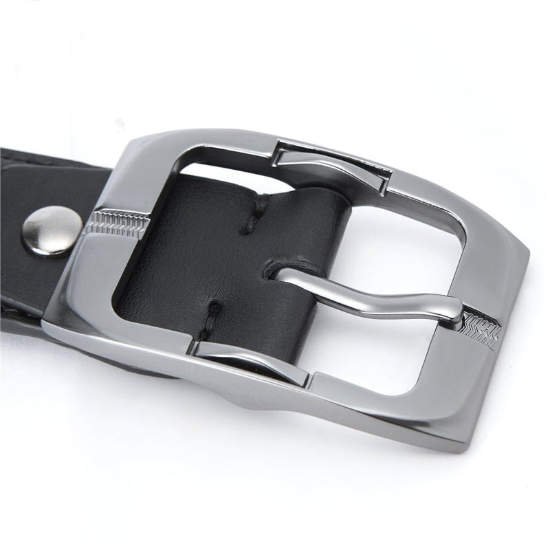 Men’S Reversible Leather Belt With Classic Metal Buckle M - Shop Giordano