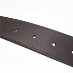 Men’S Reversible Leather Belt With Classic Metal Buckle M - Shop Giordano