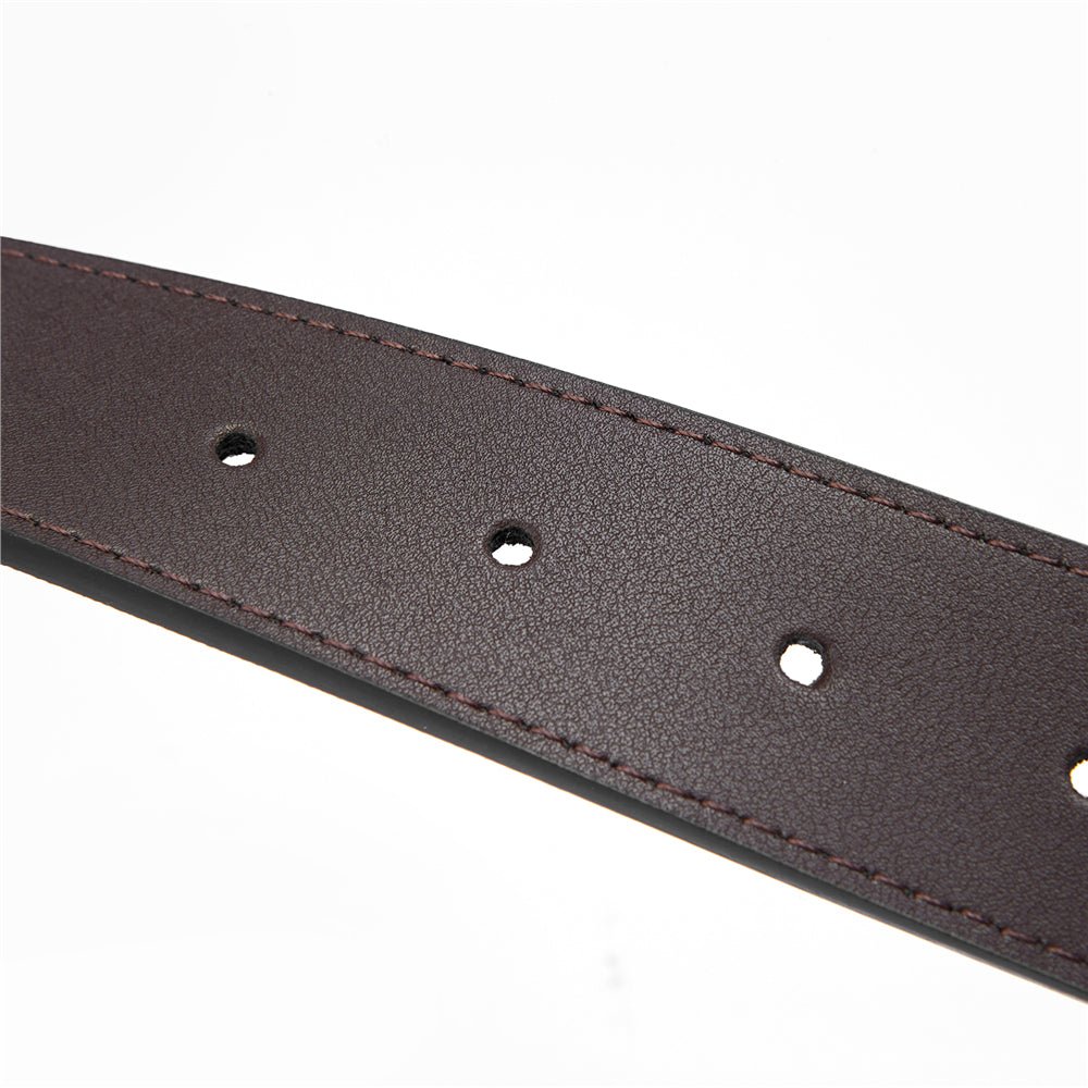Men’S Reversible Leather Belt With Classic Metal Buckle M - Shop Giordano