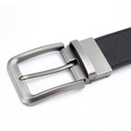 Men’S Reversible Leather Belt With Classic Metal Buckle M - Shop Giordano