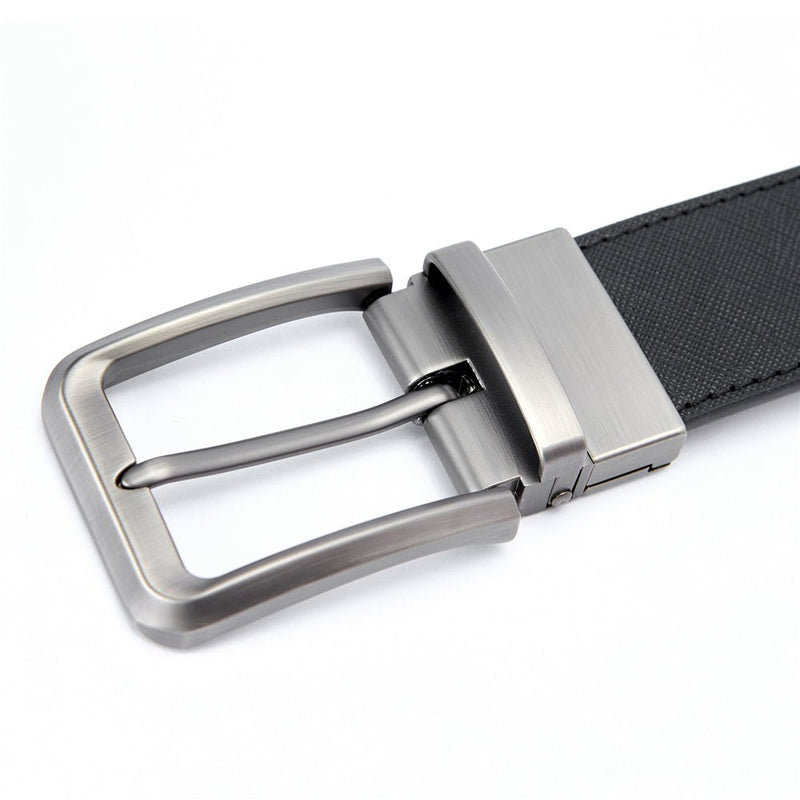 Men’S Reversible Leather Belt With Classic Metal Buckle M - Shop Giordano
