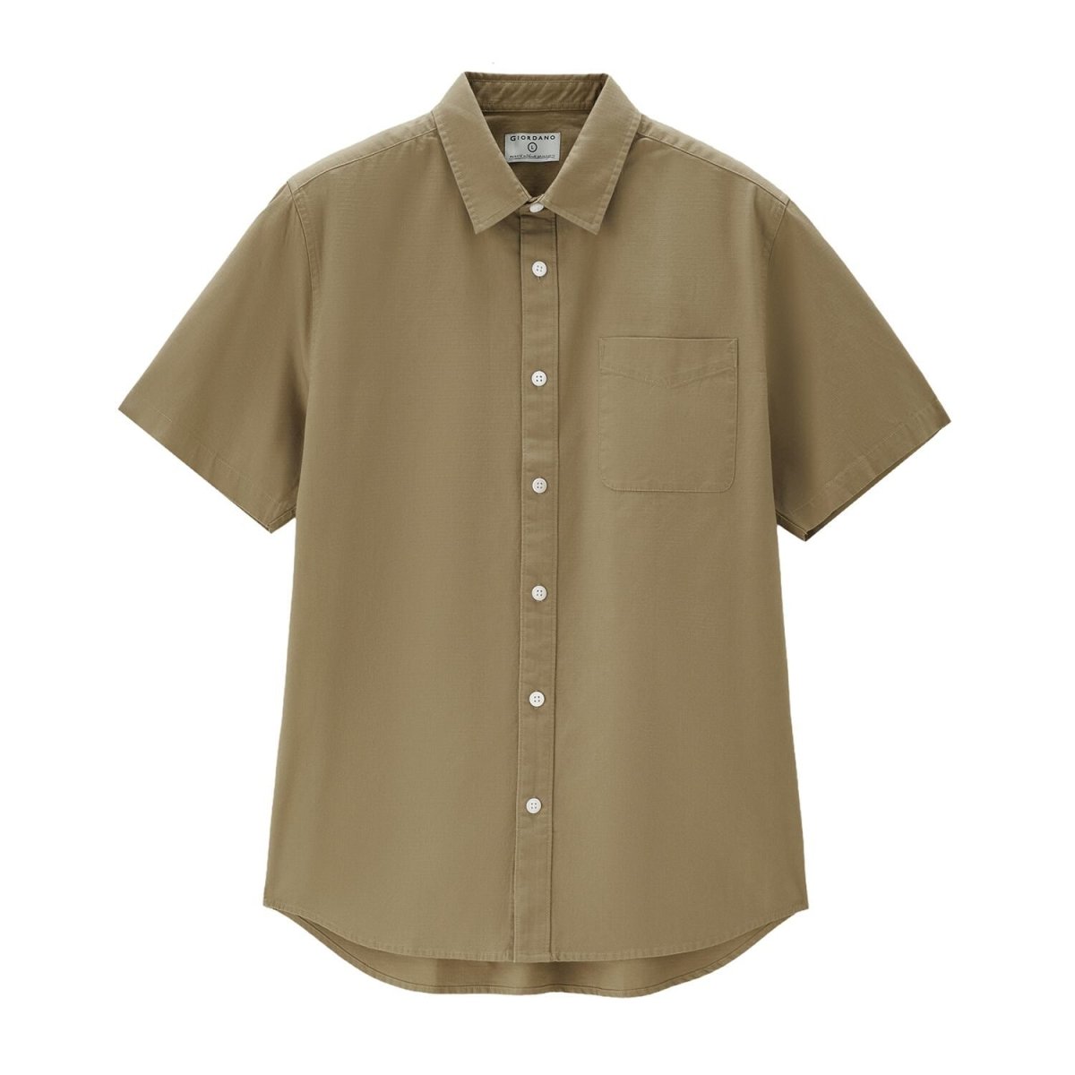 Men's Ripstop Relaxed Fit Cotton Shirt S - Shop Giordano