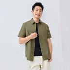 Men's Ripstop Relaxed Fit Cotton Shirt S - Shop Giordano