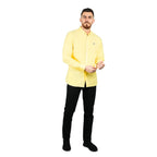 Men's Shirt with Small Lion Embroidery S - Shop Giordano