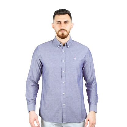 Men's Shirt With Small Lion Embroidery - Giordano