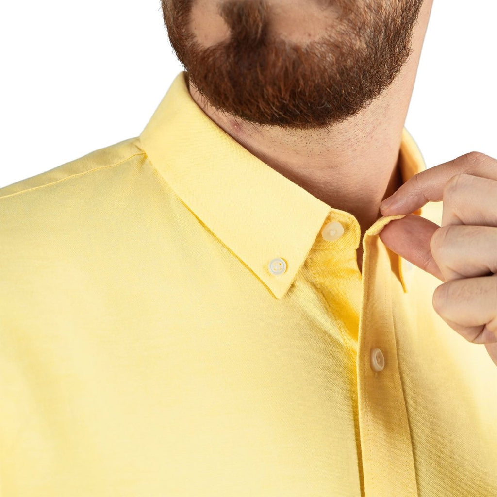 Men's Shirt with Small Lion Embroidery S - Shop Giordano