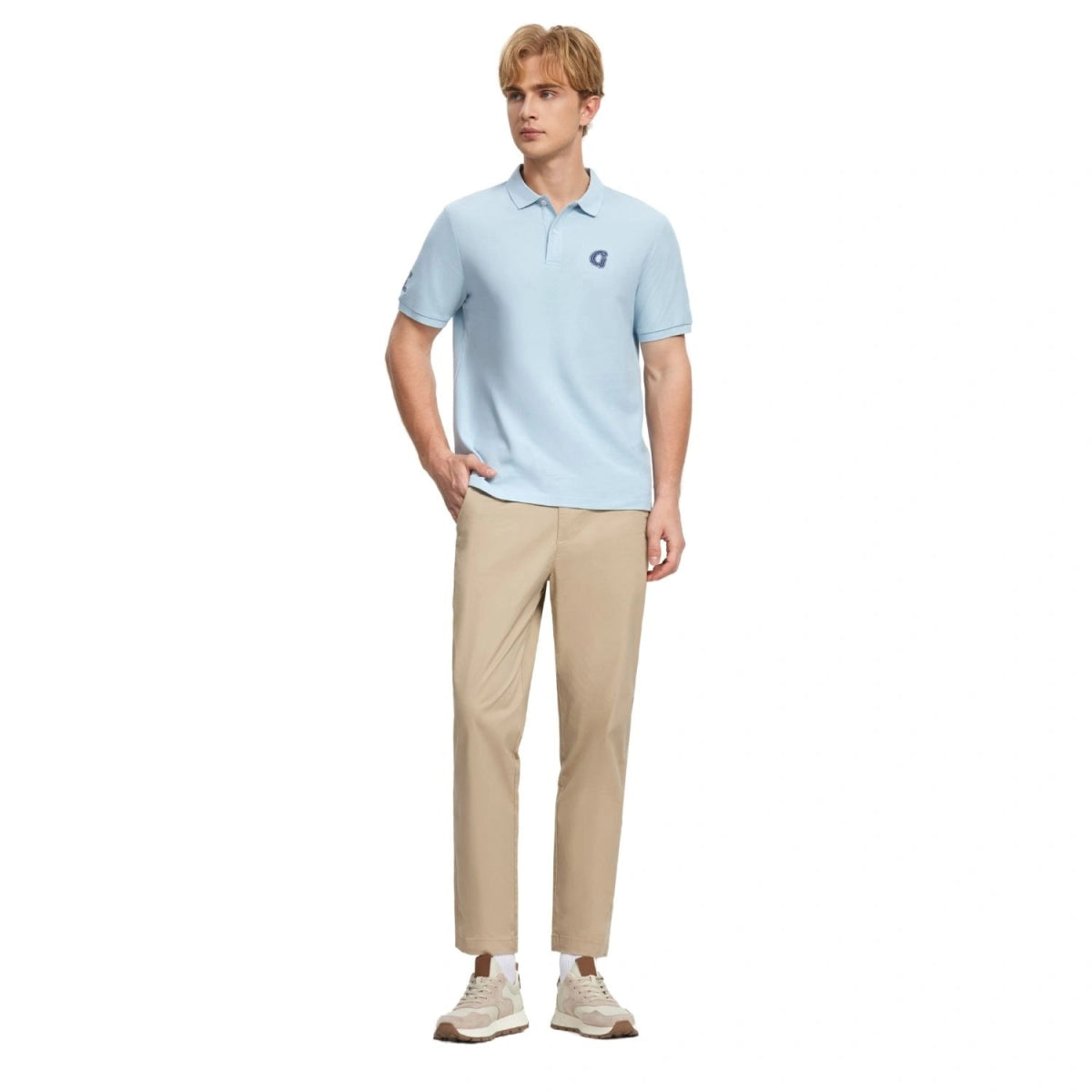 Men's Short Sleeve Solid Polo S - Shop Giordano