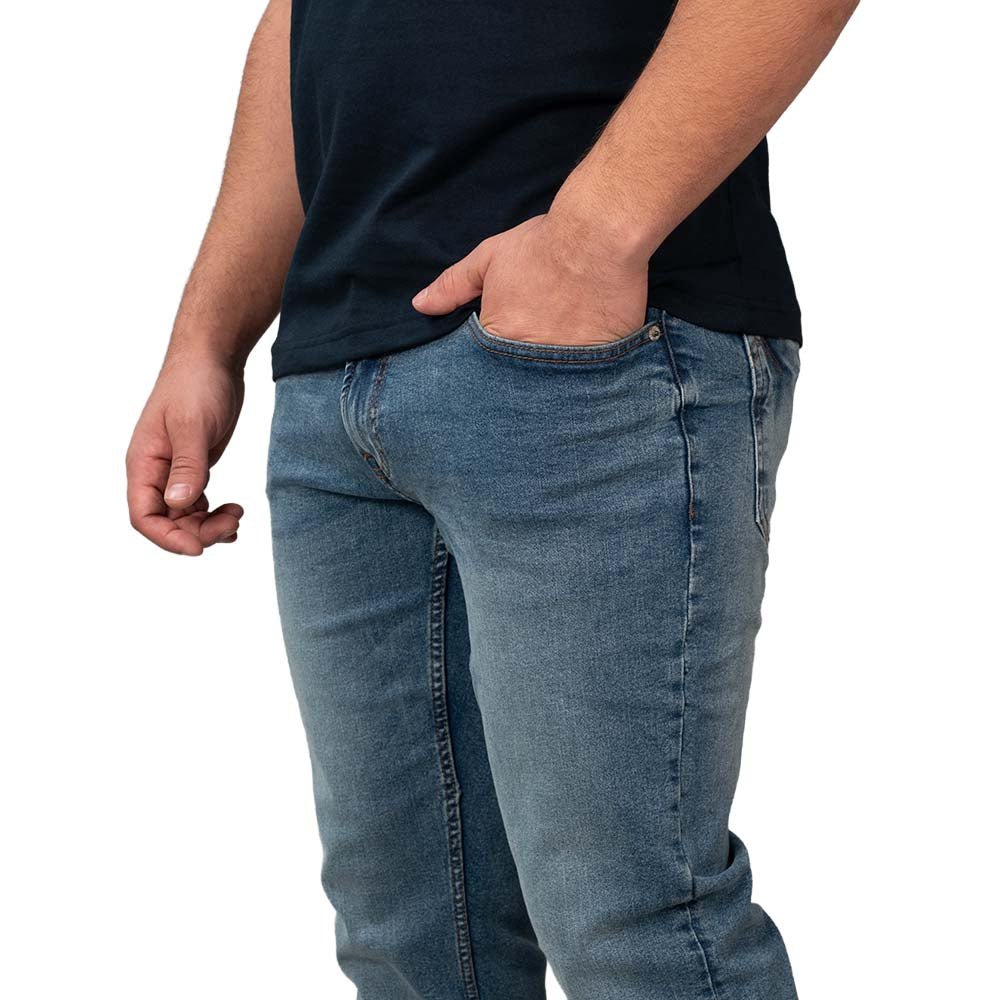 Men's Skinny Taper Stretch Cotton Denim Jeans Low Rise 30 - Shop Giordano