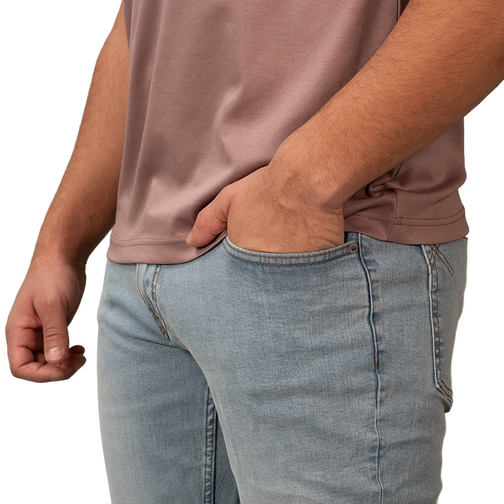 Men's Skinny Taper Stretch Cotton Denim Jeans Low Rise 30 - Shop Giordano