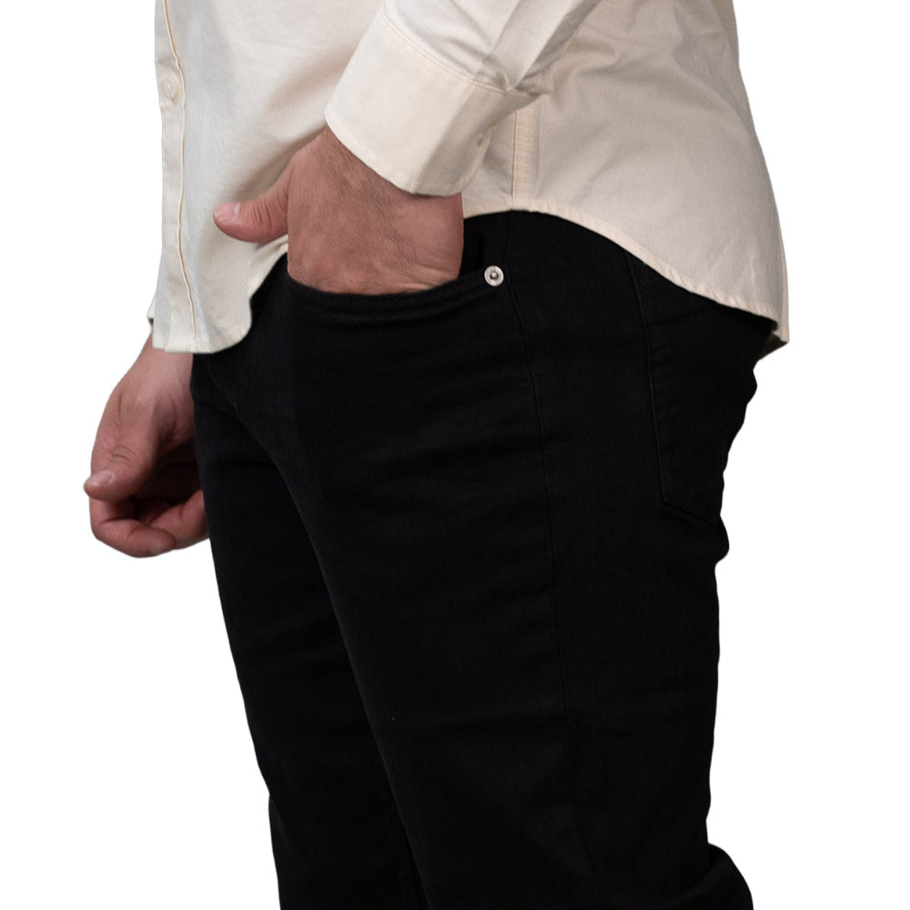 Men's Skinny Taper Stretch Cotton Denim Jeans Low Rise 30 - Shop Giordano