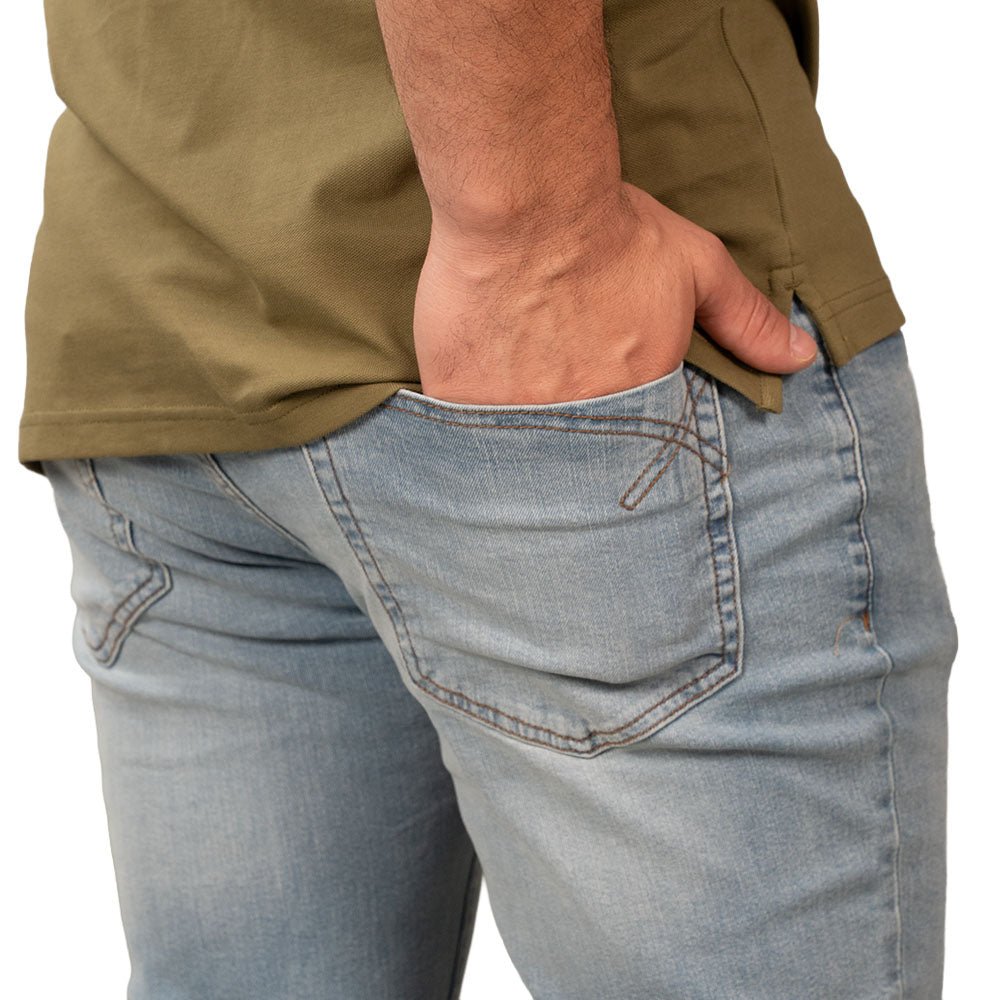 Men's Skinny Taper Stretch Denim Jeans Low Rise 30 - Shop Giordano