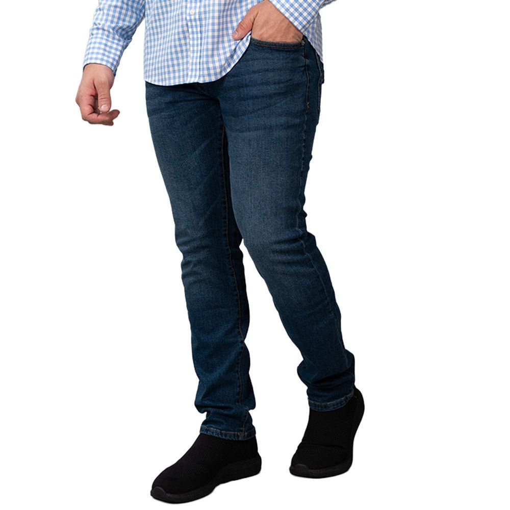 Men's Skinny Taper Stretch Denim Jeans Low Rise 30 - Shop Giordano