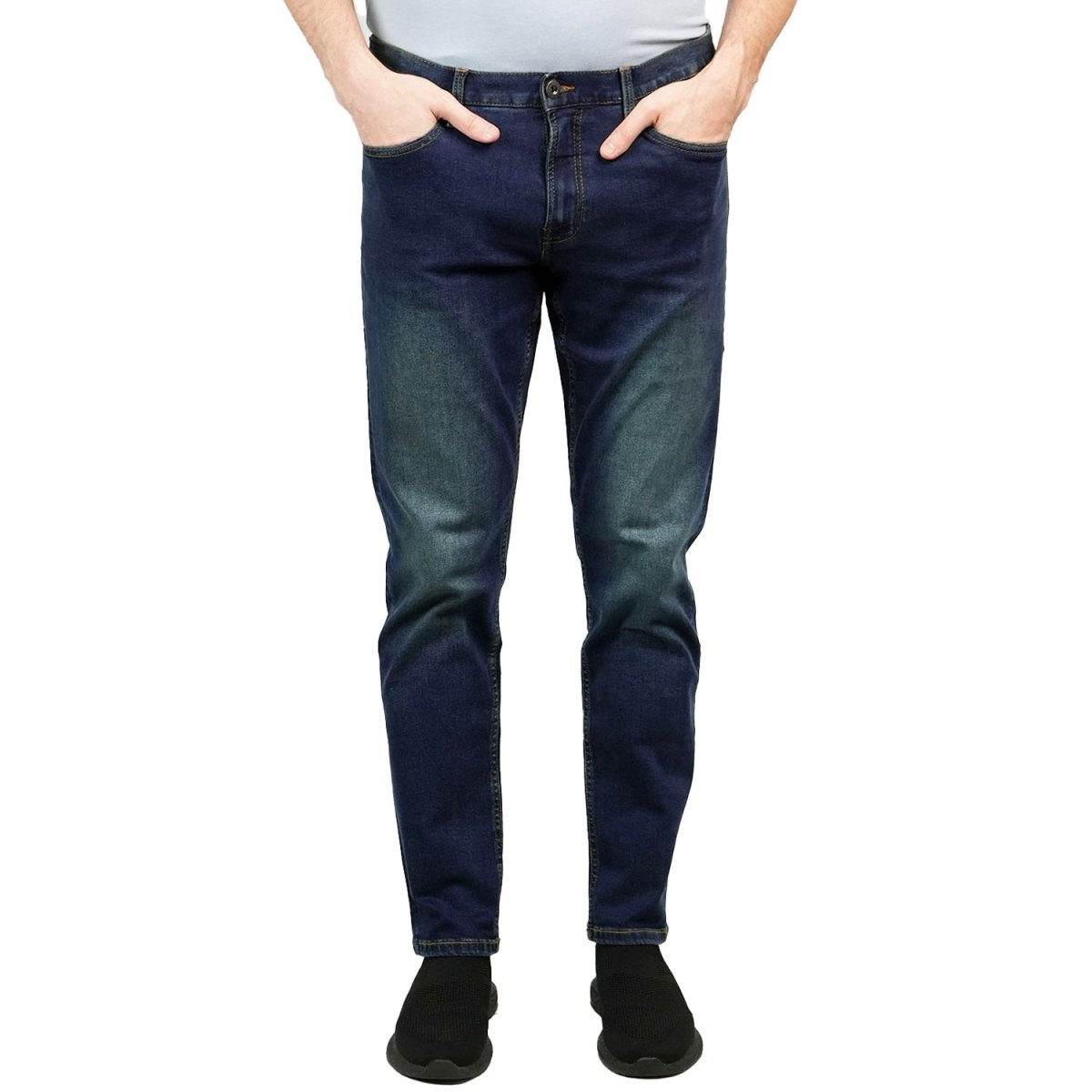 Men's Skinny Tapered Stretch Denim Jeans - Giordano
