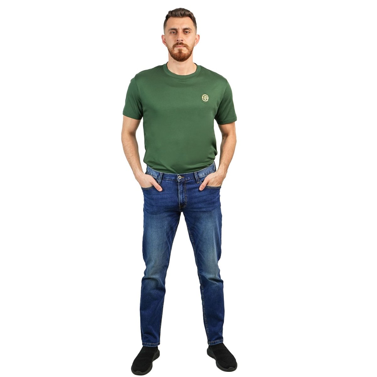 Men's Skinny Tapered Stretch Denim Jeans - Giordano