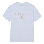 Men’S Slim Cotton Crew Neck Signature Print Tee - Shop Giordano