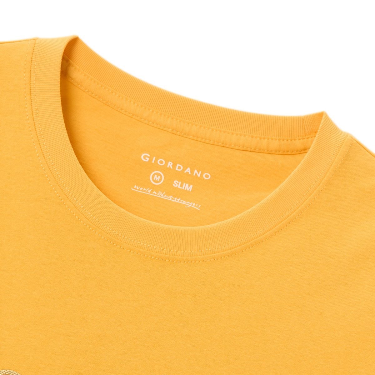 Men’S Slim Cotton Crew Neck Signature Print Tee S - Shop Giordano