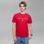 Men’S Slim Cotton Crew Neck Signature Print Tee S - Shop Giordano