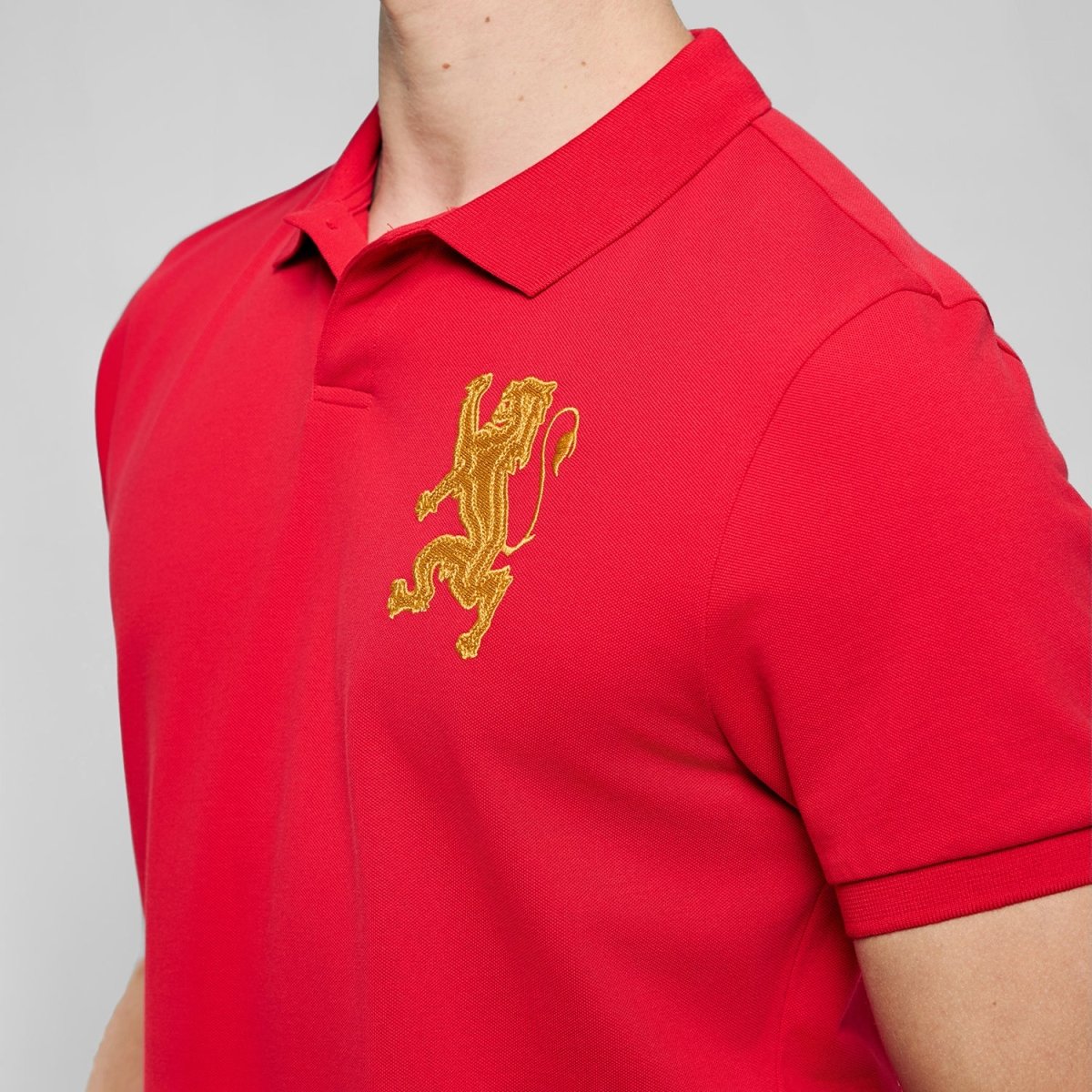 Giordano Men's Slim Fit 3D Lion Cny Lycra Pique Polo - first_variant_option_2 Premium Polo for Giordano