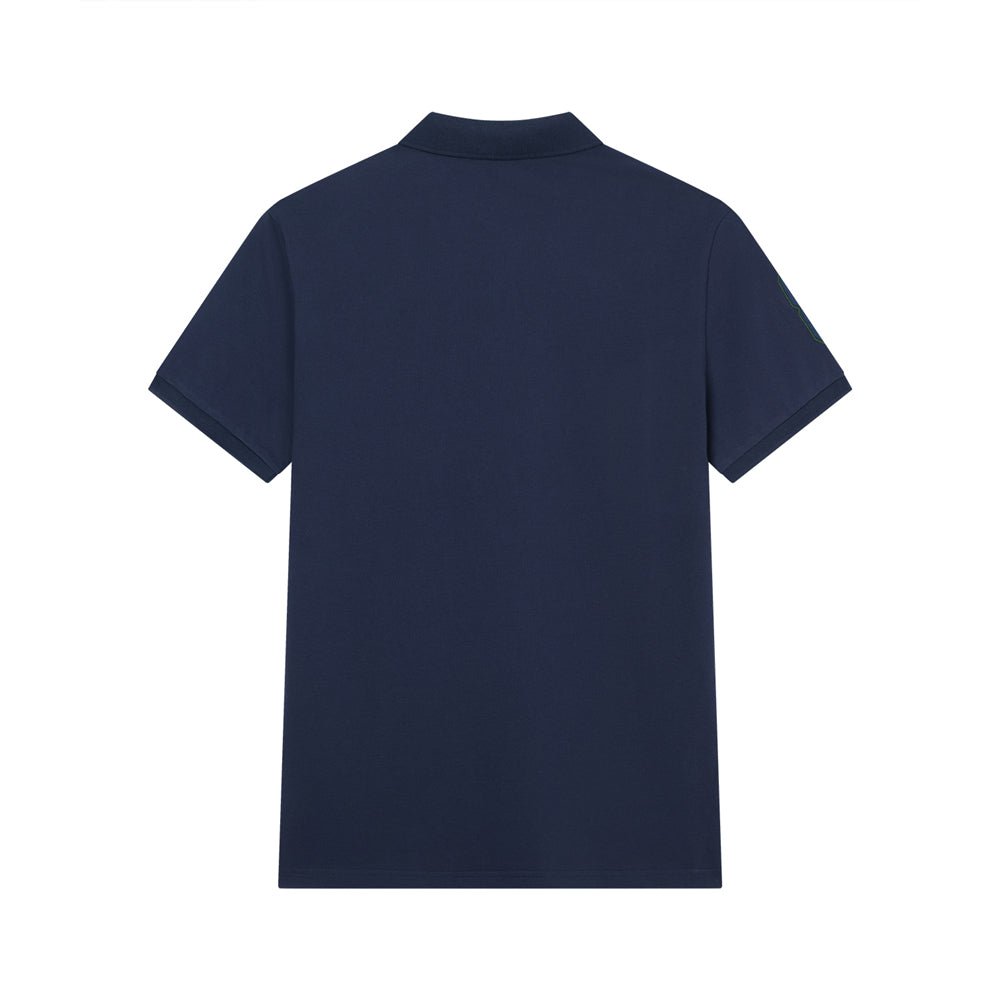 Men’S Slim Fit 3D Lion Embroidery Lycra Pique Polo S - Shop Giordano