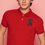 Giordano Men's Slim Fit 3D Lion Embroidery Lycra Pique Polo - first_variant_option_2 Premium Polo for Giordano