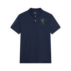 Men’S Slim Fit 3D Lion Embroidery Lycra Pique Polo S - Shop Giordano