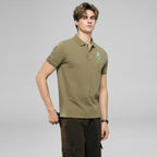 Giordano Men's Slim Fit 3D Lion Embroidery Lycra Pique Polo - first_variant_option_2 Premium Polo for Giordano