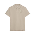 Men’S Slim Fit 3D Lion Embroidery Lycra Pique Polo S - Shop Giordano