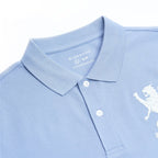 Men’S Slim Fit 3D Lion Embroidery Lycra Pique Polo S - Shop Giordano