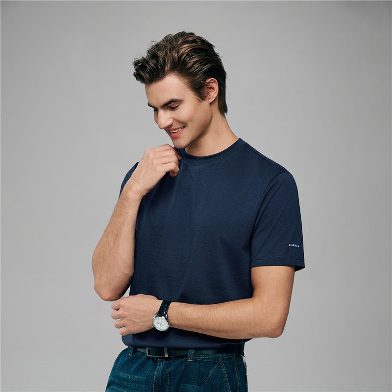 Men’S Slim Fit Cotton Crew Neck Tee S - Shop Giordano