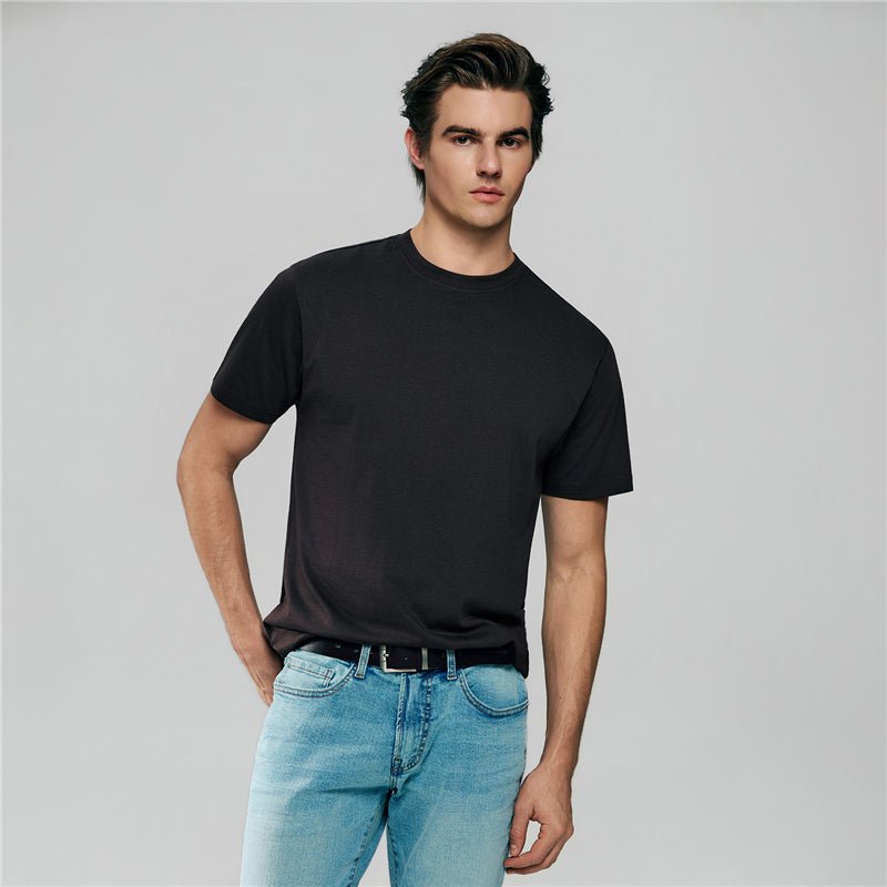 Men’S Slim Fit Cotton Crew Neck Tee S - Shop Giordano