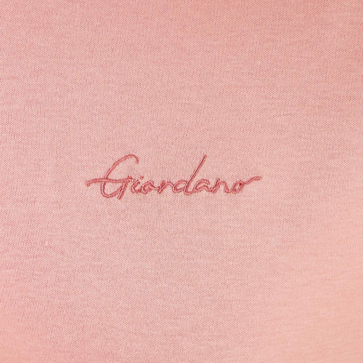 Giordano Men's Slim Fit Cotton Interlock Tee | Embroidered Tee - Premium Tee