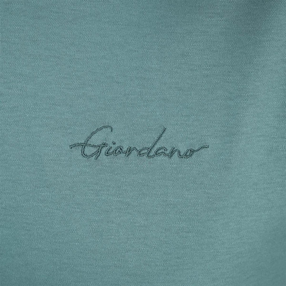 Men's Slim Fit Cotton Interlock Tee | Embroidered Tee S - Shop Giordano