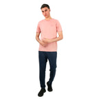 Giordano Men's Slim Fit Cotton Interlock Tee | Embroidered Tee - Premium Tee