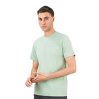 Giordano Men's Slim Fit Cotton Interlock Tee | Embroidered Tee - Premium Tee