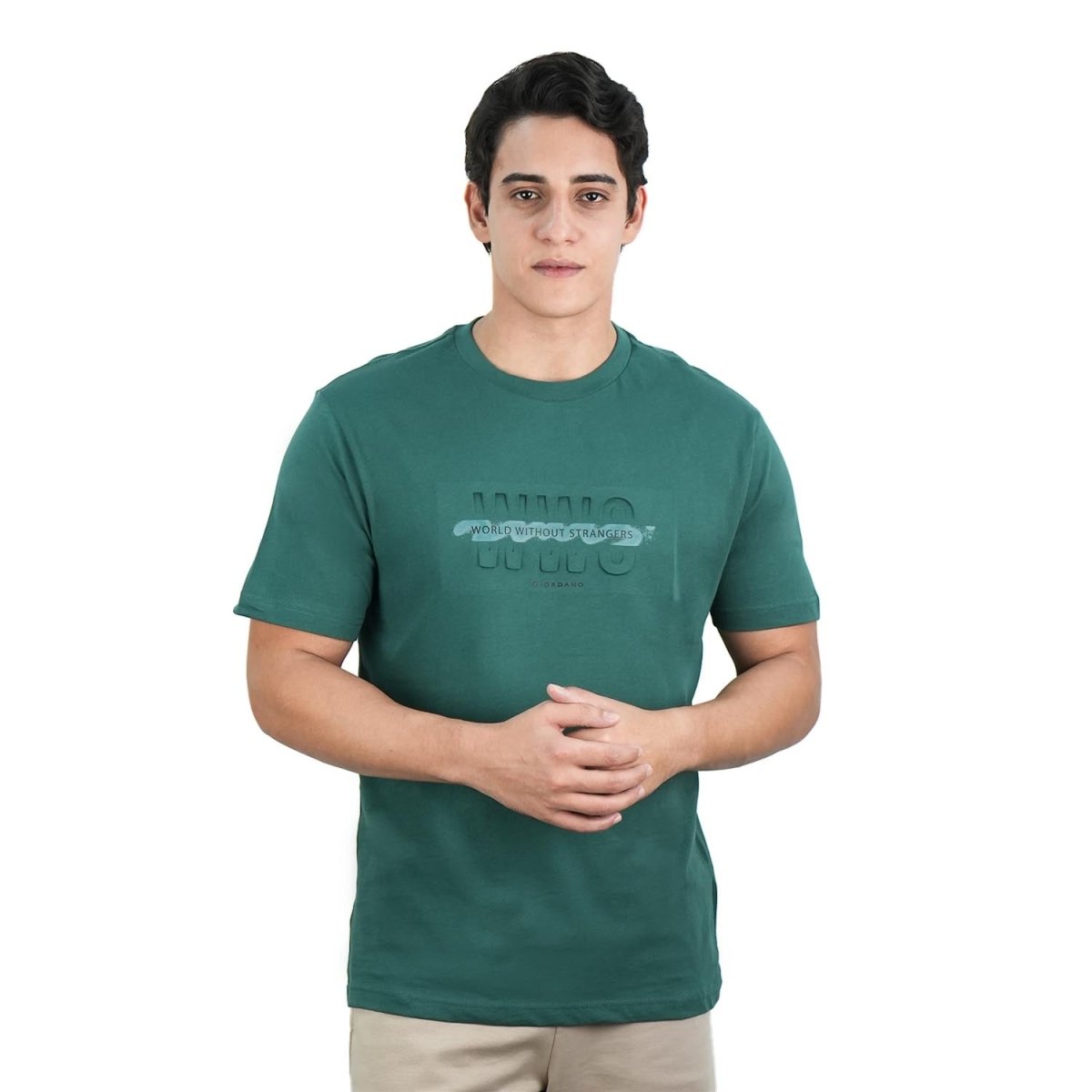Men's Slim Fit Cotton Jersey Crew Neck Print Tee | Wws Graphic S - Shop Giordano