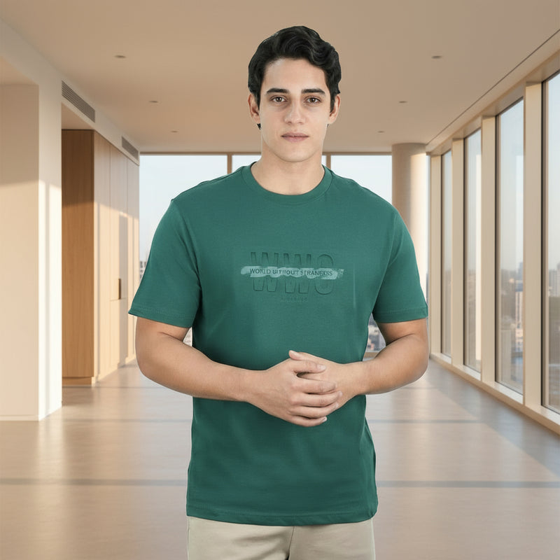 Men's Slim Fit Cotton Jersey Crew Neck Print Tee | Wws Graphic S - Shop Giordano