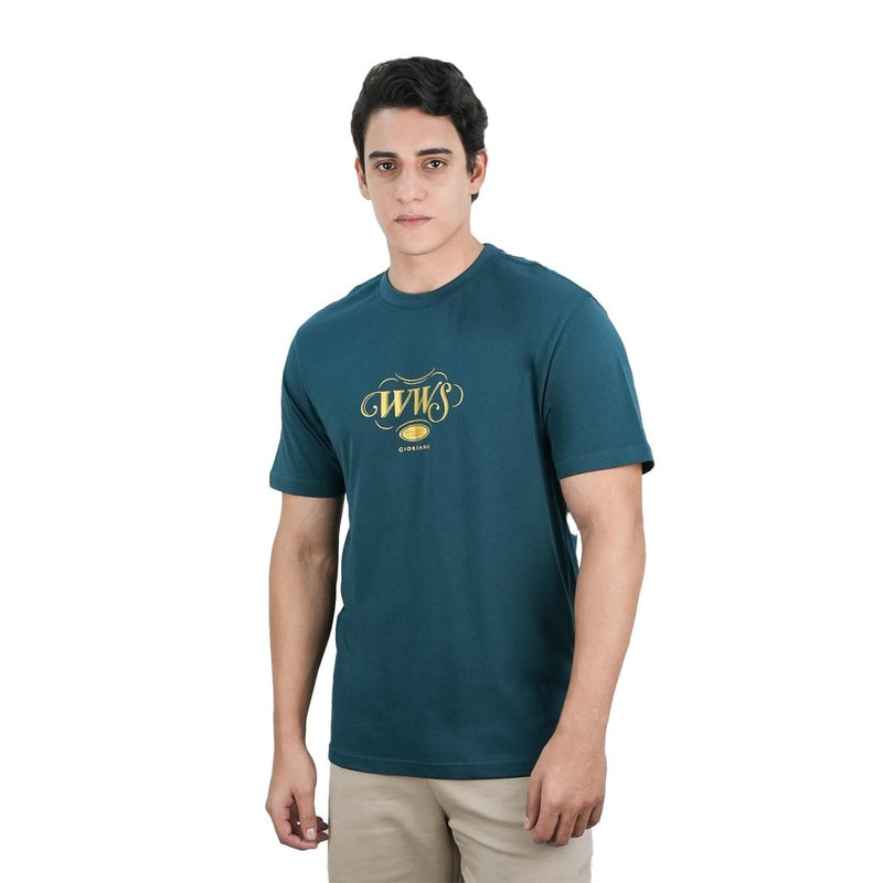 Men's Slim Fit Cotton Jersey Crew Neck Print Tee | Wws Graphic S - Shop Giordano
