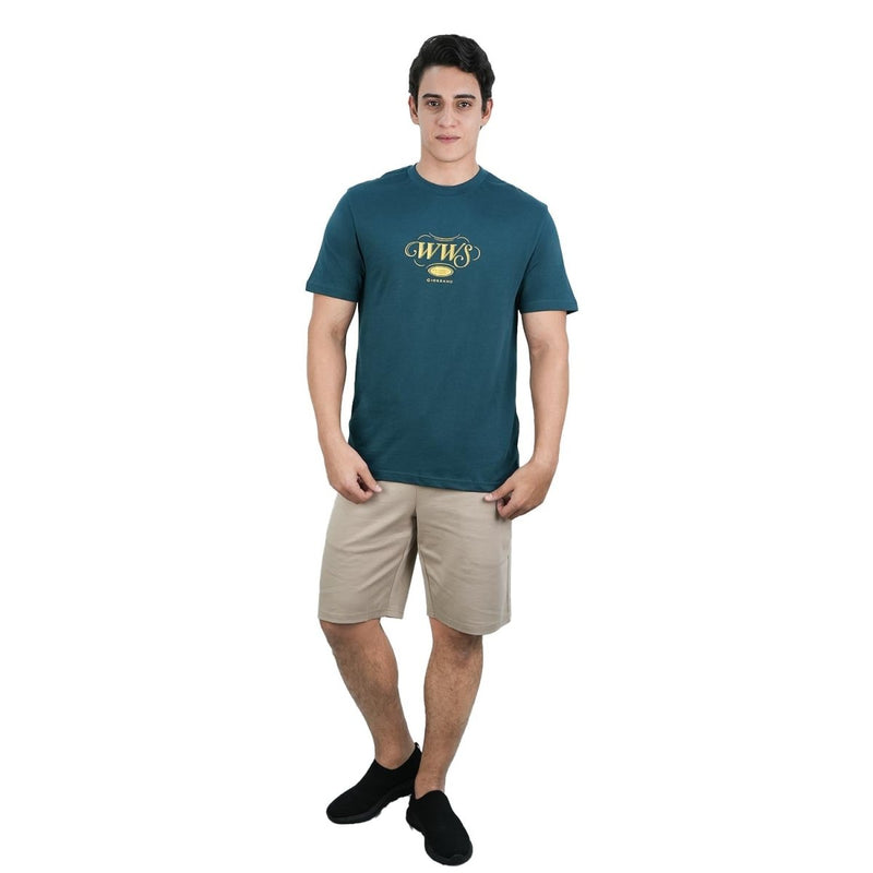 Men's Slim Fit Cotton Jersey Crew Neck Print Tee | Wws Graphic S - Shop Giordano
