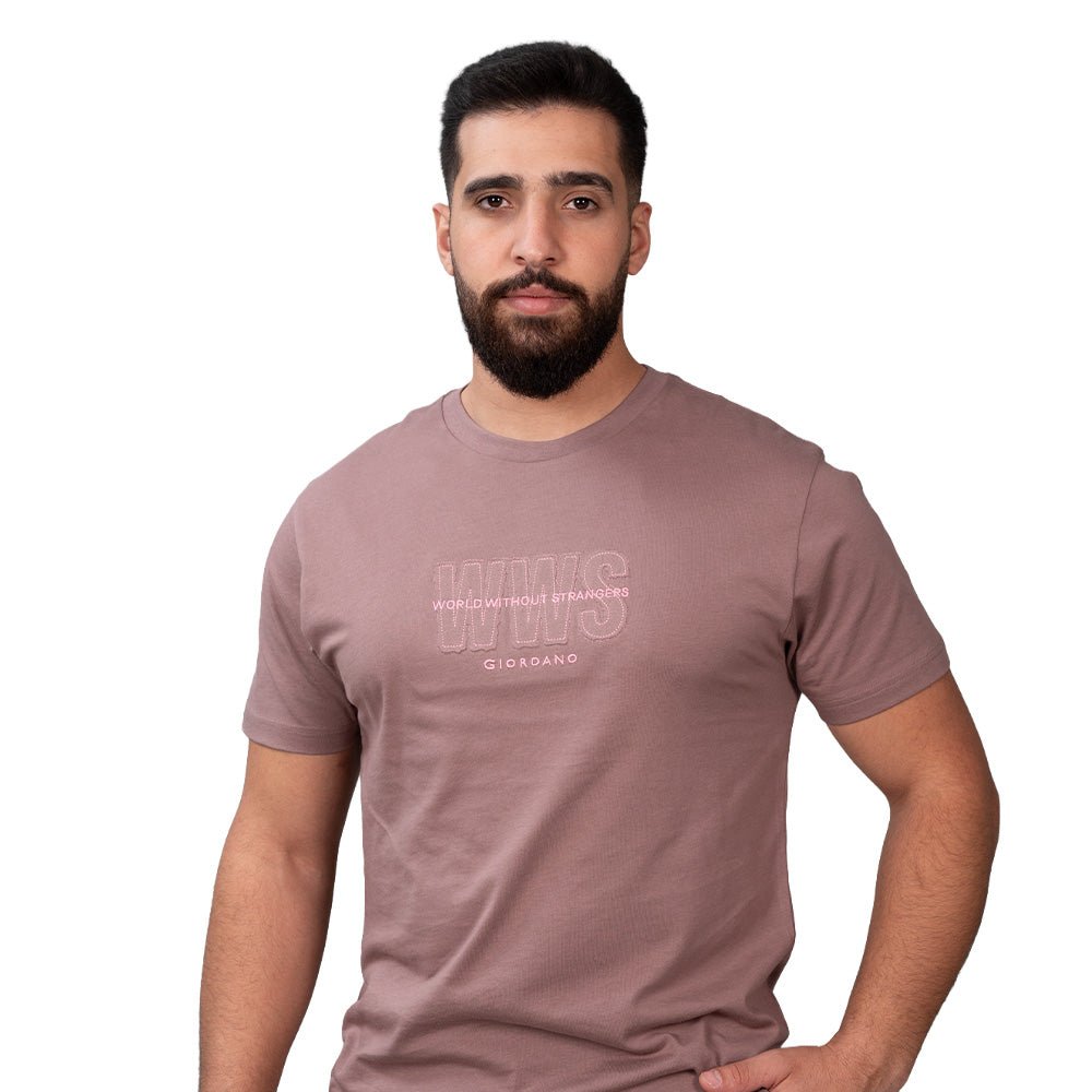 Men's Slim Fit Cotton Jersey Crew Neck Print Tee | Wws Graphic S - Shop Giordano