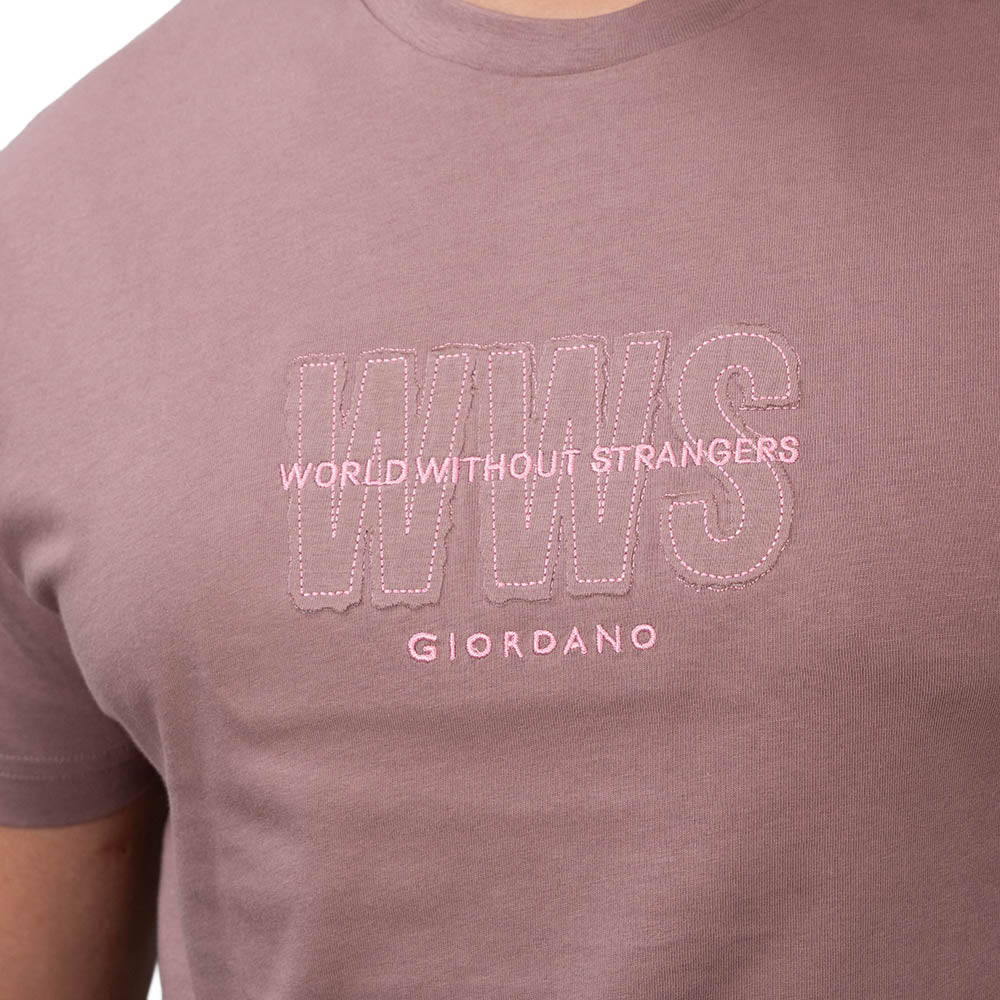 Men's Slim Fit Cotton Jersey Crew Neck Print Tee | Wws Graphic S - Shop Giordano