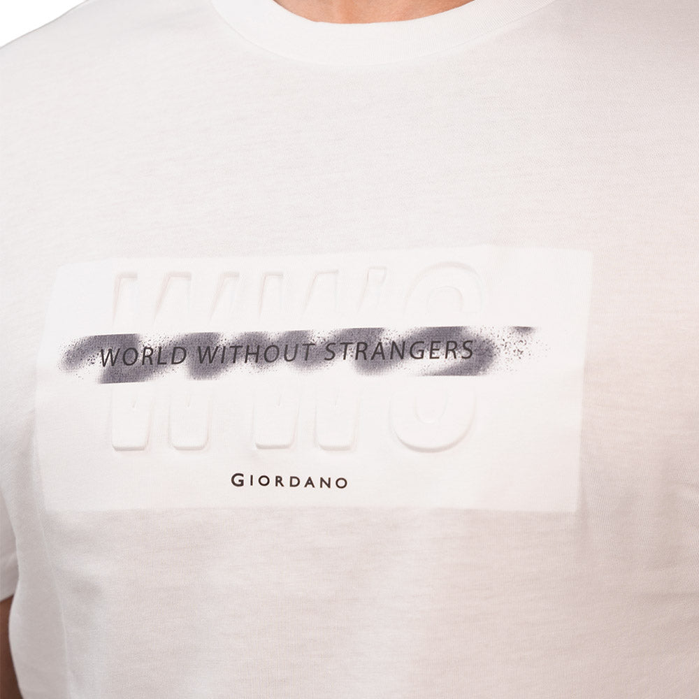 Men's Slim Fit Cotton Jersey Crew Neck Print Tee | Wws Graphic S - Shop Giordano