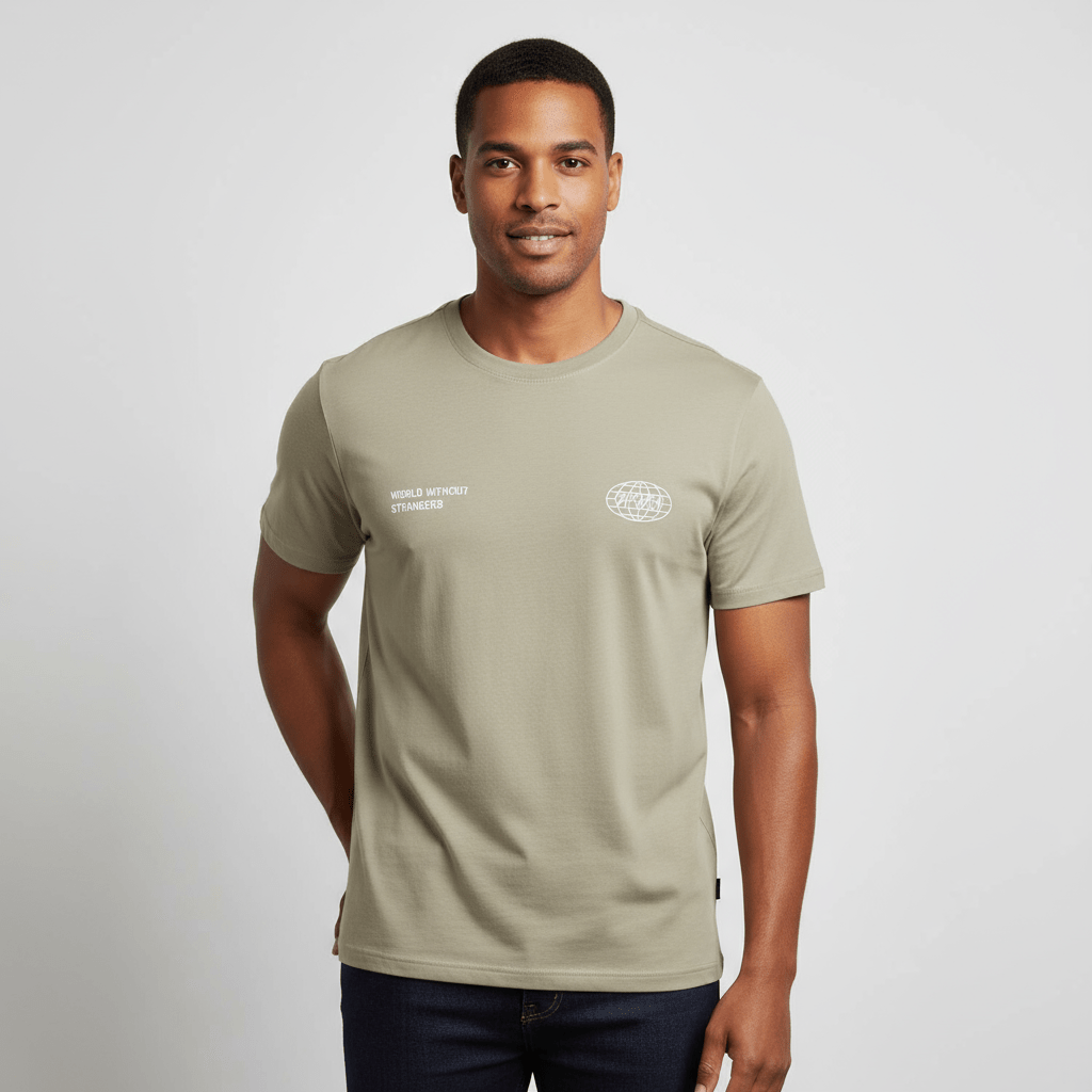 Men's Slim Fit Cotton Jersey Crew Neck Print Tee | Wws Graphic S - Shop Giordano