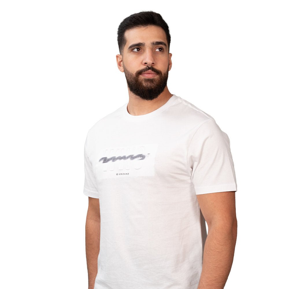 Men's Slim Fit Cotton Jersey Crew Neck Print Tee | Wws Graphic S - Shop Giordano