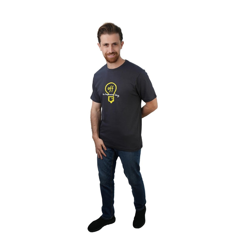 Men's Slim Fit Cotton Jersey Message Print Tee S - Shop Giordano