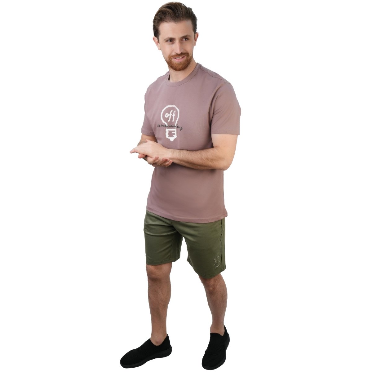 Men's Slim Fit Cotton Jersey Message Print Tee S - Shop Giordano