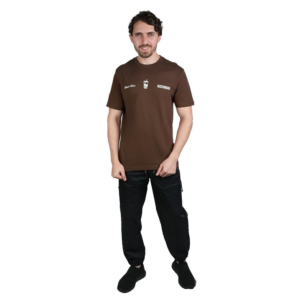 Men's Slim Fit Cotton Jersey Message Print Tee S - Shop Giordano