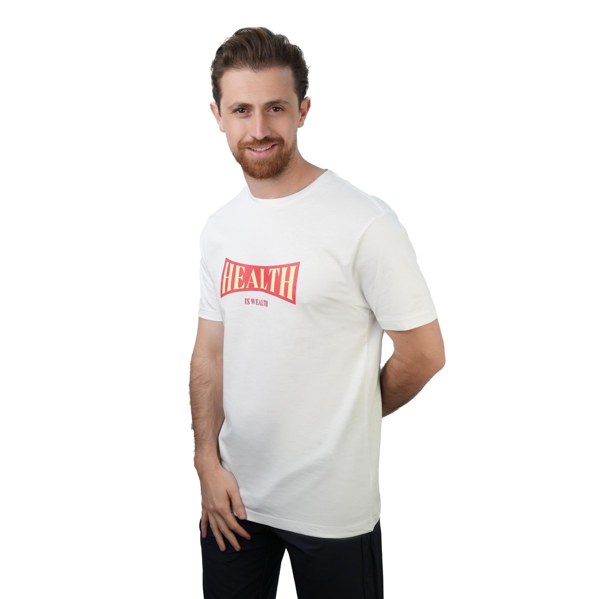 Men's Slim Fit Cotton Jersey Message Print Tee S - Shop Giordano