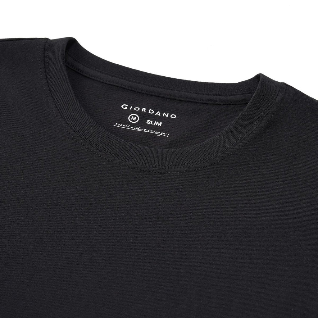 Men's Slim Fit Cotton Jersey Message Print Tee S - Shop Giordano