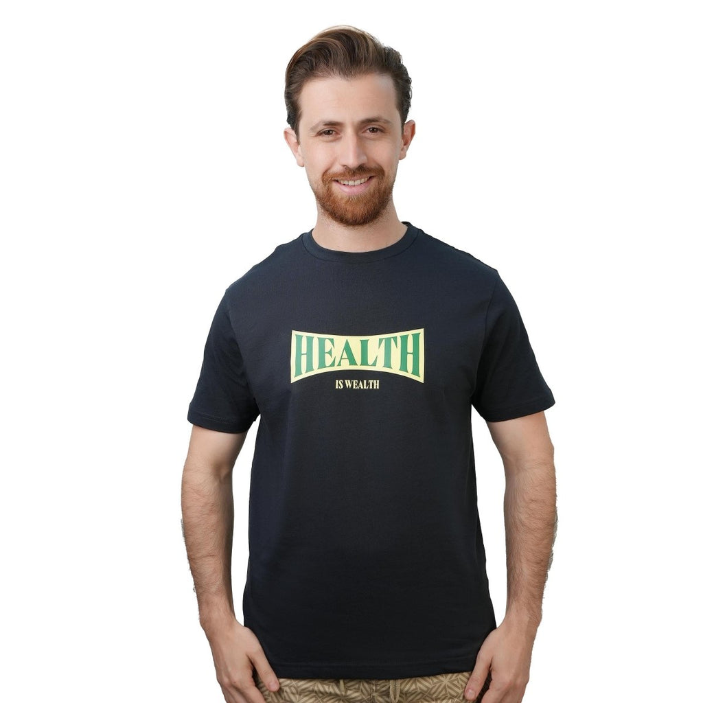 Men's Slim Fit Cotton Jersey Message Print Tee S - Shop Giordano