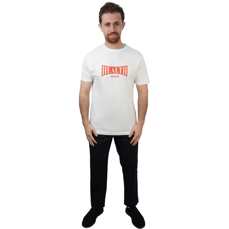 Giordano Men's Slim Fit Cotton Jersey Message Print Tee - first_variant_option_2 Premium Print Tee for Giordano